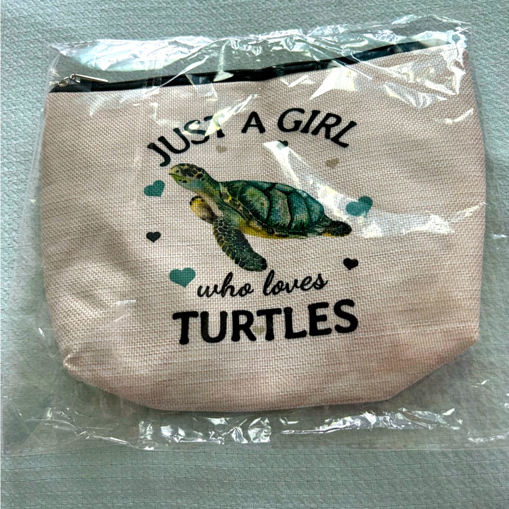 Just A Girl Who Loves Turtles Cosmetics & Toiletry Bag